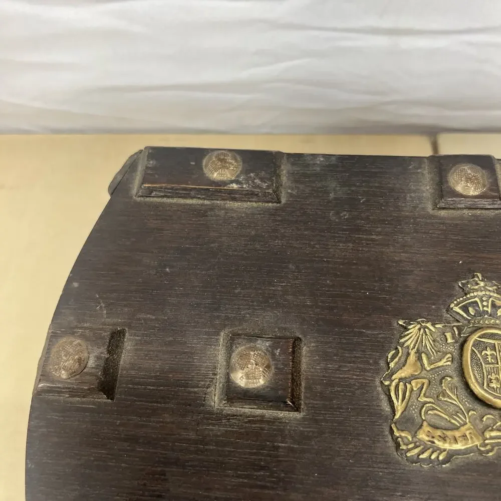 Vintage S. Sper Bijou Valet Jewelry Box Wooden Red Interior